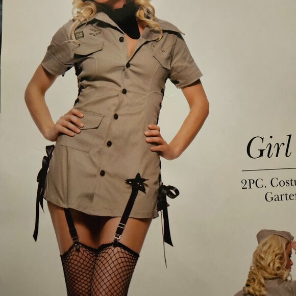 LAST NWT ARMY Military Dress Garters Hat S/M - Picture 2 of 16